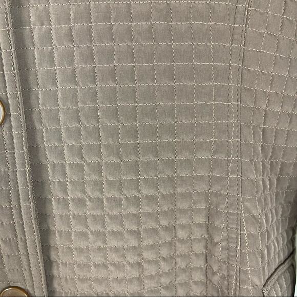 Vintage Espirit brown quilted button cottagecore coastal barn jacket large - Picture 5 of 8